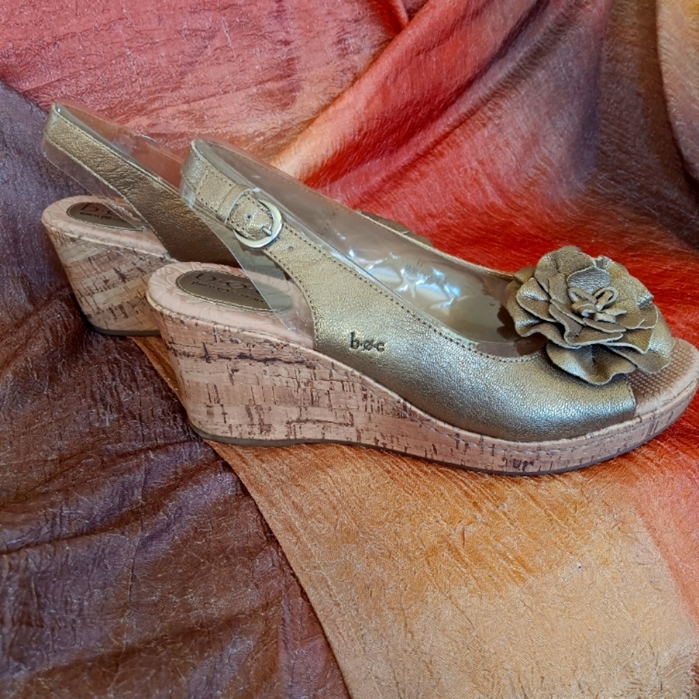 B. O. C. "Blossom" Metallic Slingback Sandal
